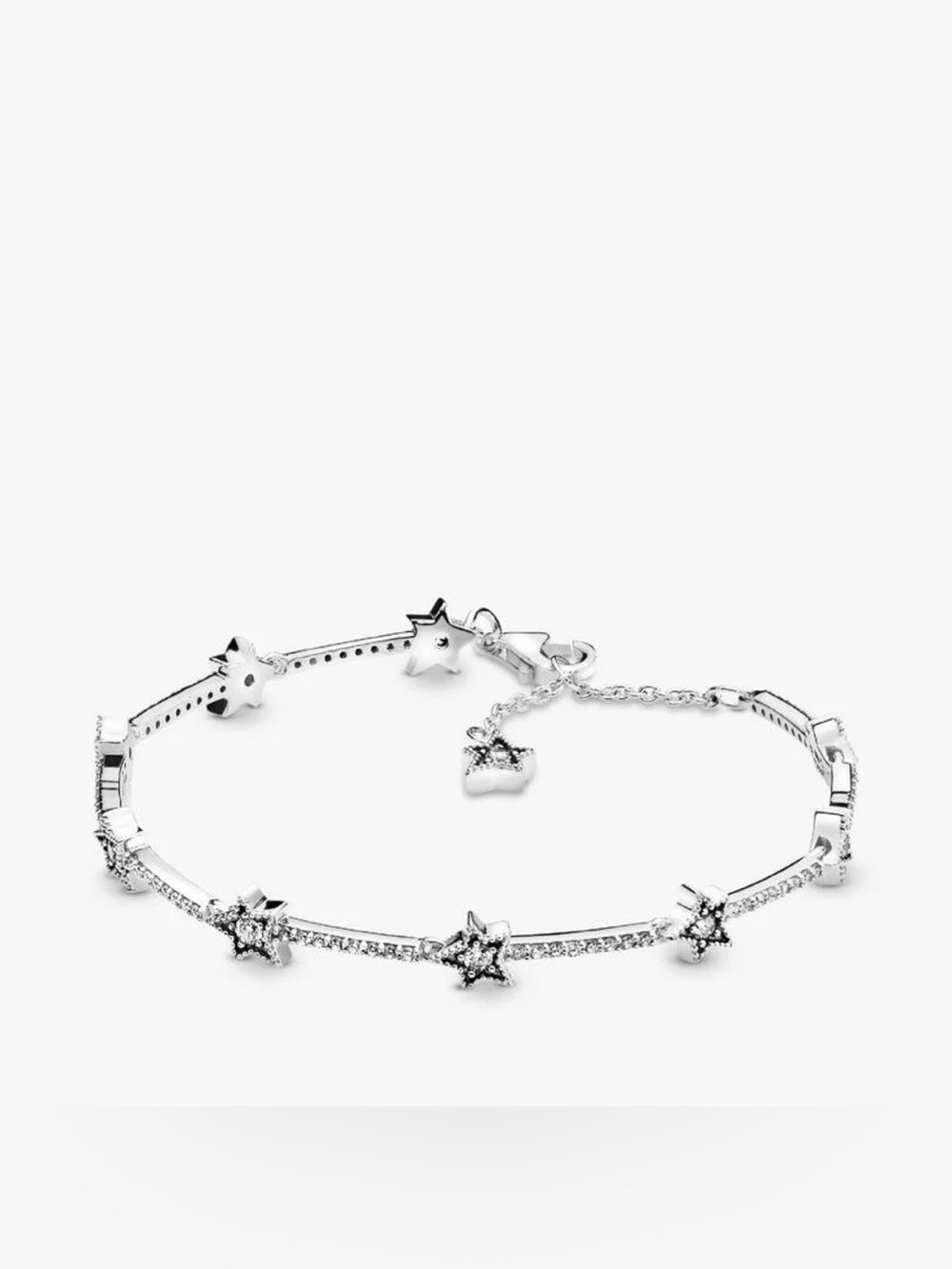 PANDORA Silver Star CZ Tennis Bracelet - Sparkling Silver